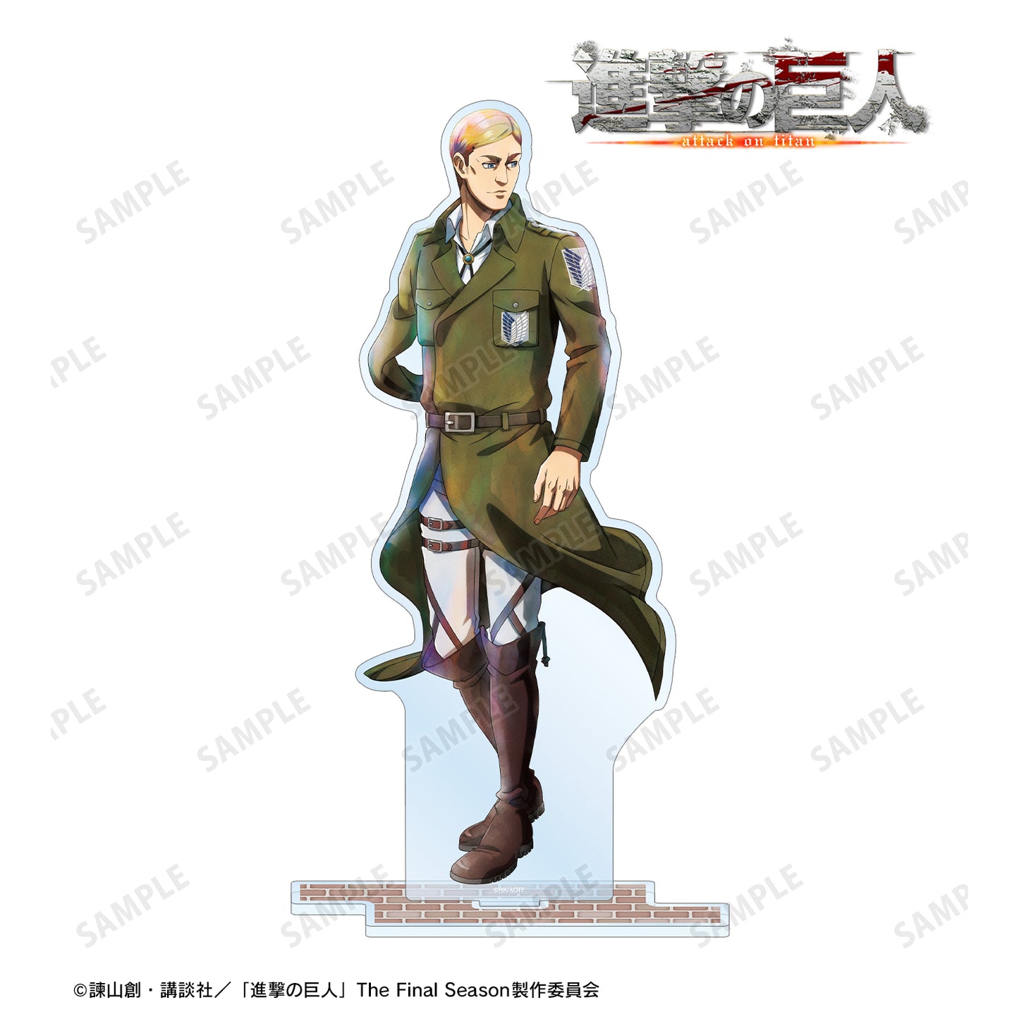 Attack on Titan Original Illustration Erwin Winter Walking-Coloring ver. BIG Acrylic Stand