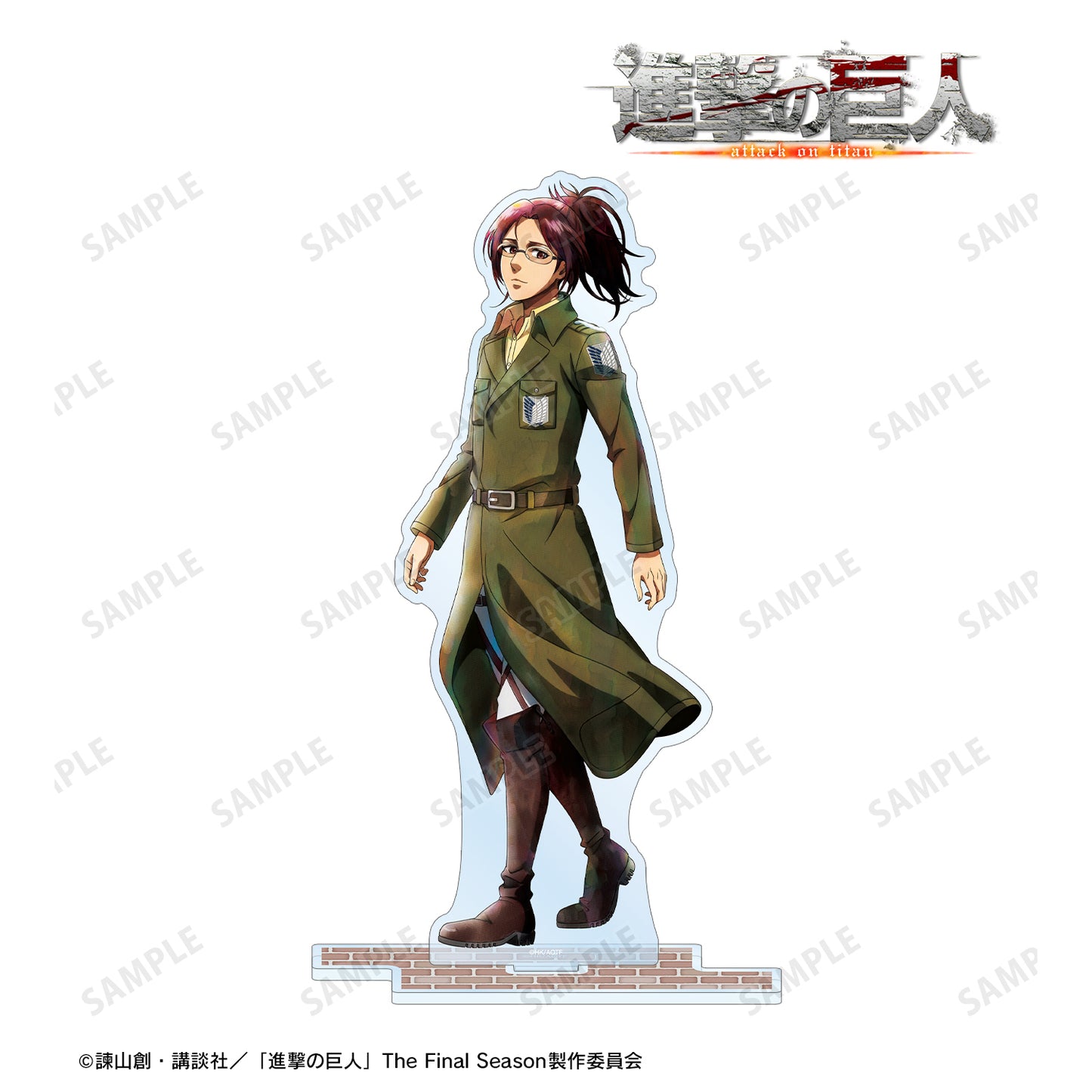 Attack on Titan Original Illustration Hange Winter Walking-Coloring ver. BIG Acrylic Stand