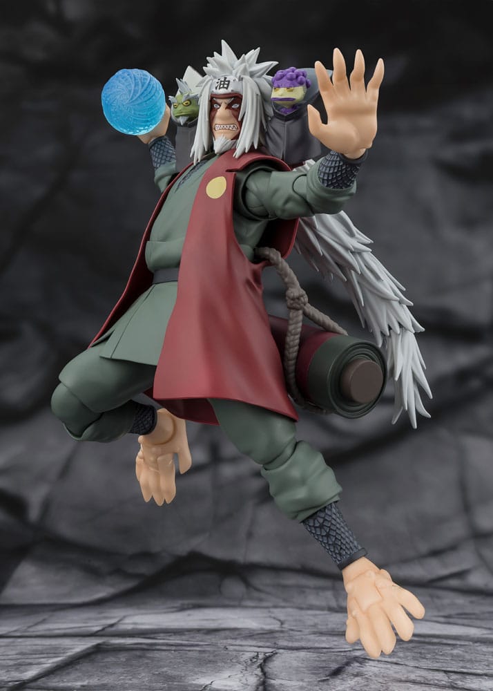 Naruto S.H.Figuarts Action Figure Jiraiya: Hidden Leaf Heroic Master Sage (Sage Mode Set) 17 cm