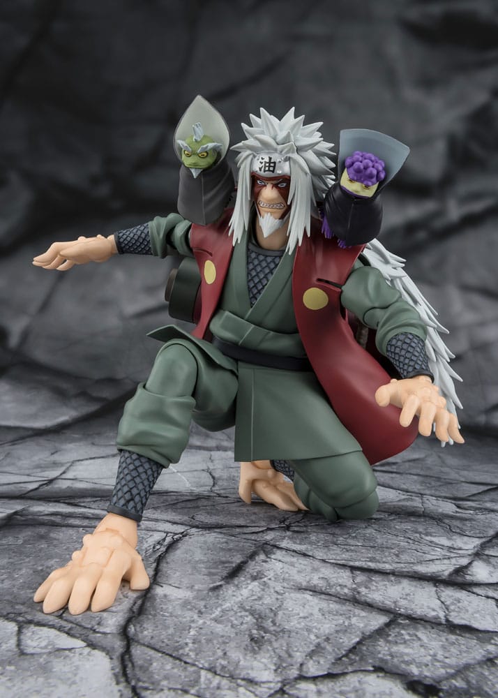 Naruto S.H.Figuarts Action Figure Jiraiya: Hidden Leaf Heroic Master Sage (Sage Mode Set) 17 cm