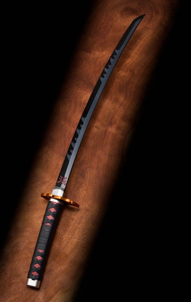 Demon Slayer: Kimetsu no Yaiba Proplica Replica 1/1 Nichirin Sword: Tanjiro Kamado Kyojuro (Rengoku´s Sword Gueard) Ver. 88 cm