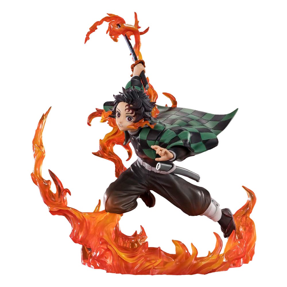Demon Slayer: Kimetsu no Yaiba FiguartsZERO PVC Statue Kamado Tanjiro: Kyojuro Rengoku's Sword Guard Ver. 19 cm