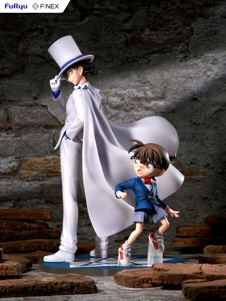 Detective Conan F:NEX PVC Statue 1/7 Conan Edogawa & Kid the Phantom Thief 29 cm