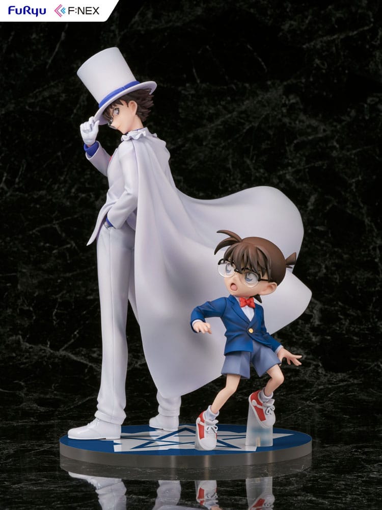Detective Conan F:NEX PVC Statue 1/7 Conan Edogawa & Kid the Phantom Thief 29 cm