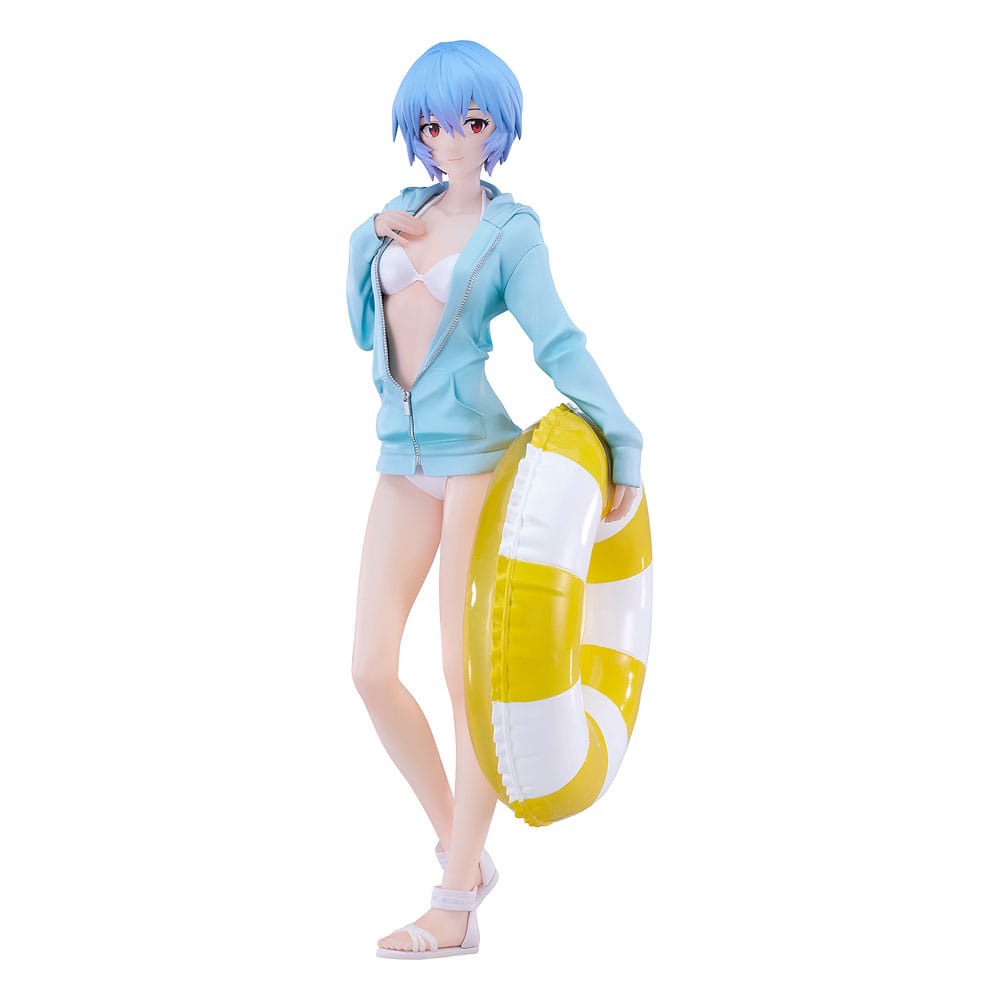 Rebuild of Evangelion Pop Up Parade PVC Statue Beach Queens: Rei Ayanami L Size 22 cm