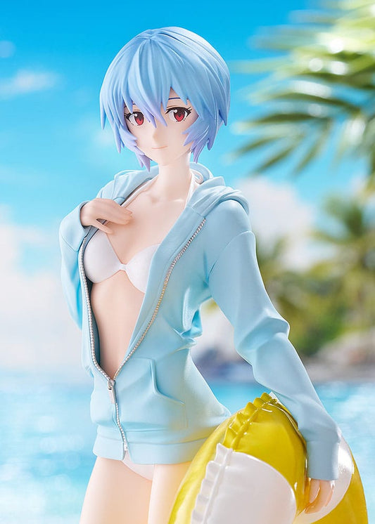 Rebuild of Evangelion Pop Up Parade PVC Statue Beach Queens: Rei Ayanami L Size 22 cm