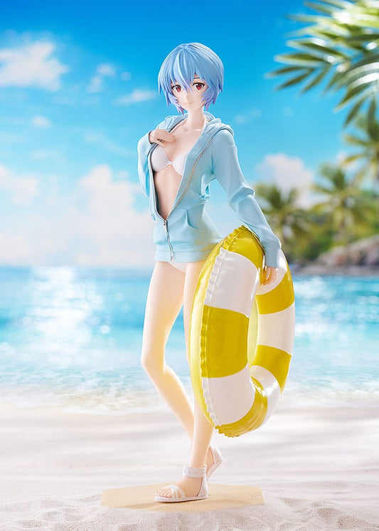 Rebuild of Evangelion Pop Up Parade PVC Statue Beach Queens: Rei Ayanami L Size 22 cm