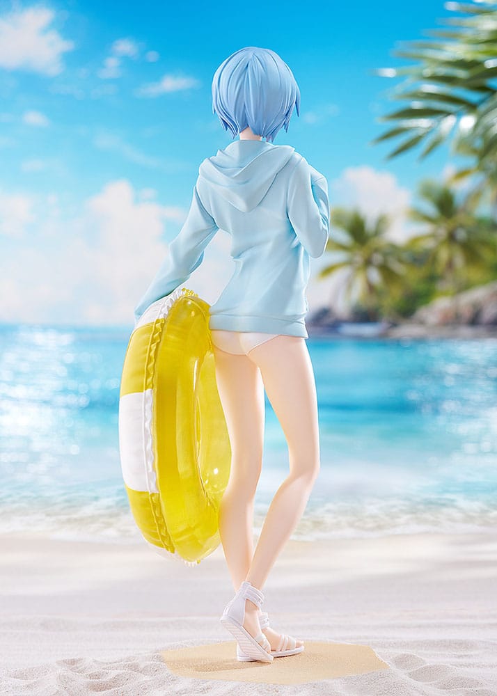 Rebuild of Evangelion Pop Up Parade PVC Statue Beach Queens: Rei Ayanami L Size 22 cm