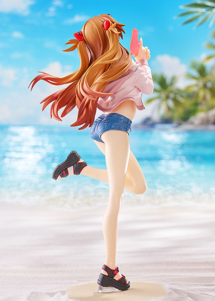 Rebuild of Evangelion Pop Up Parade PVC Statue Beach Queens: Asuka Shikinami Langley L Size 22 cm