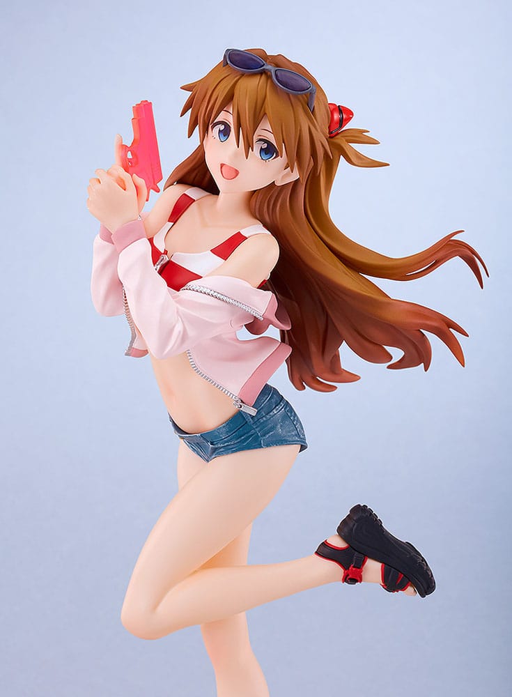 Rebuild of Evangelion Pop Up Parade PVC Statue Beach Queens: Asuka Shikinami Langley L Size 22 cm