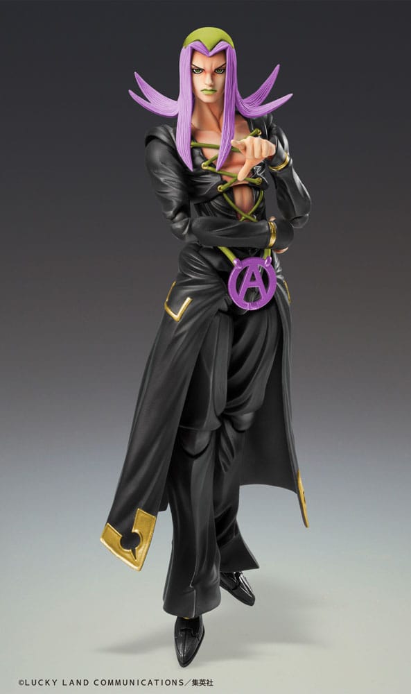 JoJo's Bizarre Adventure Part 5 Super Action Action Figure Chozokado Leone Abbacchio Black Ver. 16 cm