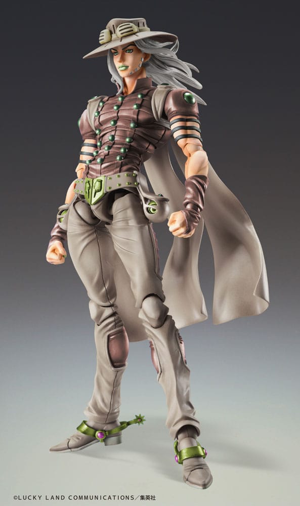 JoJo's Bizarre Adventure Part7 Steel Ball Run Super Action Action Figure Chozokado Gyro Zeppeli Third 16 cm