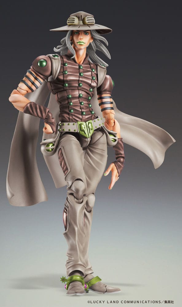 JoJo's Bizarre Adventure Part7 Steel Ball Run Super Action Action Figure Chozokado Gyro Zeppeli Third 16 cm