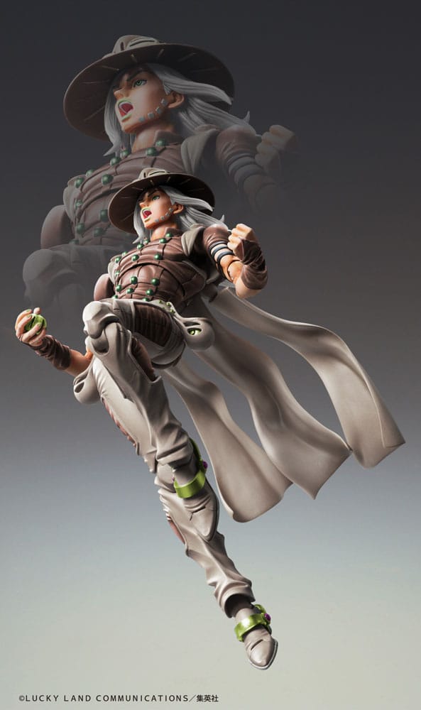 JoJo's Bizarre Adventure Part7 Steel Ball Run Super Action Action Figure Chozokado Gyro Zeppeli Third 16 cm