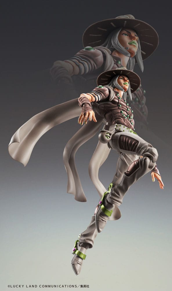 JoJo's Bizarre Adventure Part7 Steel Ball Run Super Action Action Figure Chozokado Gyro Zeppeli Third 16 cm