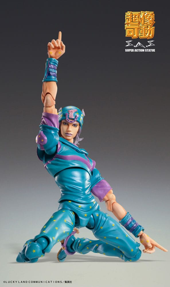 JoJo's Bizarre Adventure Part7 Steel Ball Run Super Action Action Figure Chozokado Johnny Joestar Second 15 cm