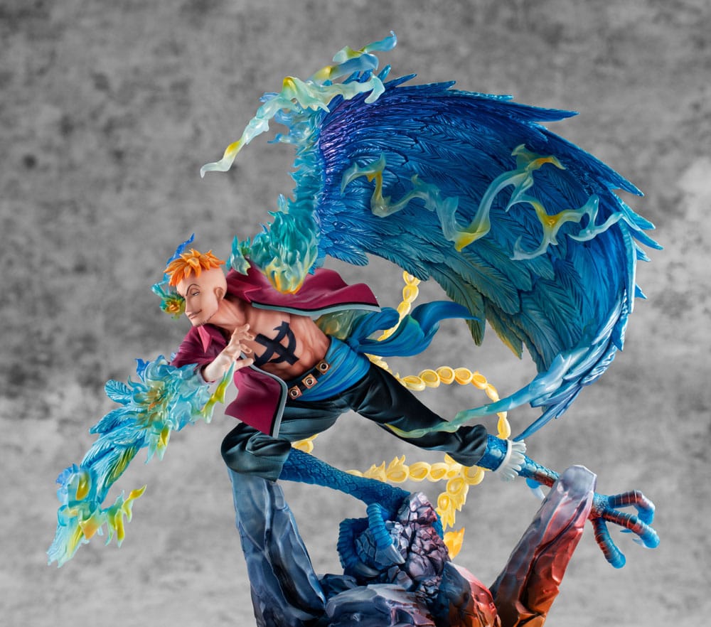 One Piece Portrait.Of.Pirates MAS-MAXIMUM PVC Statue Marco the Phoenix: Whitebeard Pirates 1st Division Commander 32 cm