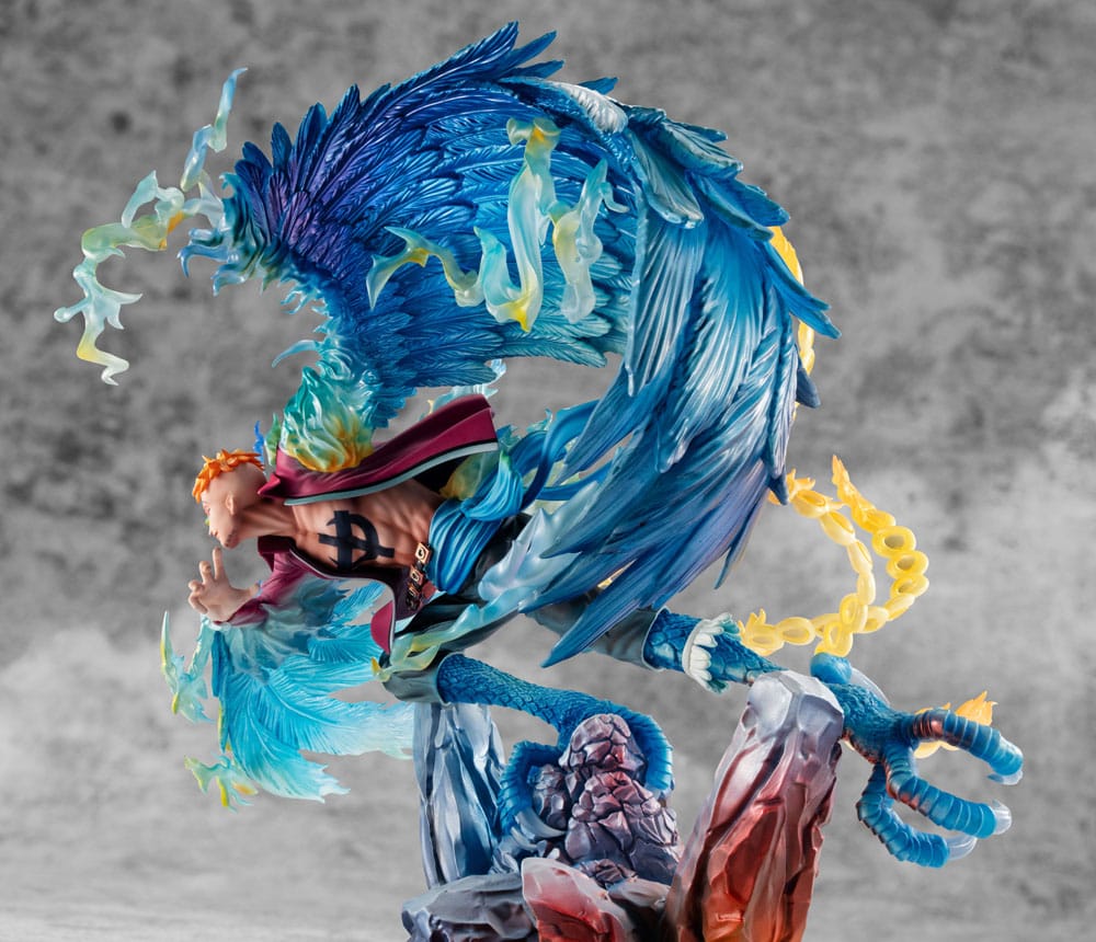 One Piece Portrait.Of.Pirates MAS-MAXIMUM PVC Statue Marco the Phoenix: Whitebeard Pirates 1st Division Commander 32 cm