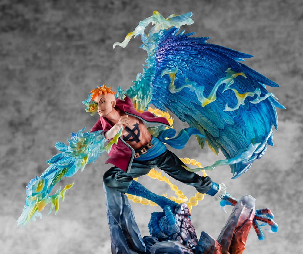 One Piece Portrait.Of.Pirates MAS-MAXIMUM PVC Statue Marco the Phoenix: Whitebeard Pirates 1st Division Commander 32 cm
