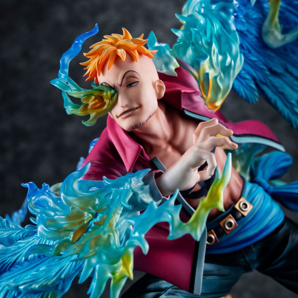 One Piece Portrait.Of.Pirates MAS-MAXIMUM PVC Statue Marco the Phoenix: Whitebeard Pirates 1st Division Commander 32 cm
