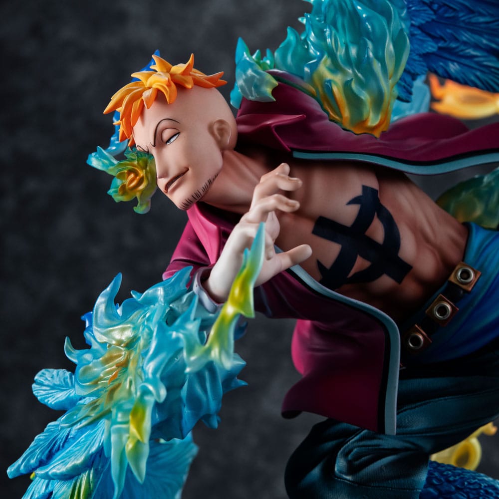 One Piece Portrait.Of.Pirates MAS-MAXIMUM PVC Statue Marco the Phoenix: Whitebeard Pirates 1st Division Commander 32 cm