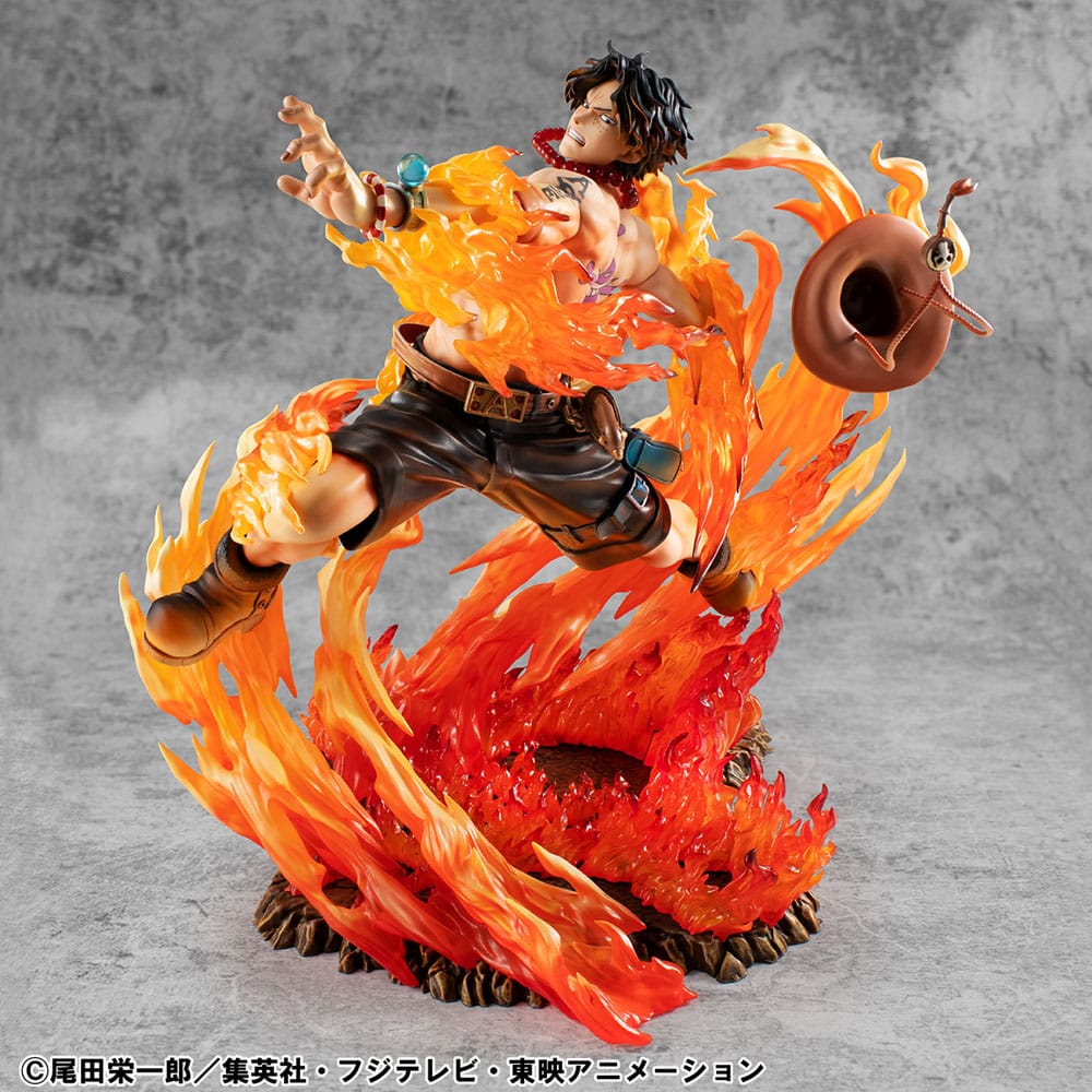 One Piece P.O.P NEO-MAXIMUM PVC Statue Portgas D. Ace: 15th Anniversary Ver. (Super Limited Reprint) 23 cm