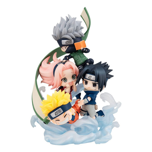 Naruto: Shippuden FigUnity PVC Mini Statue Team 7 Assemble! 13cm (with gift)