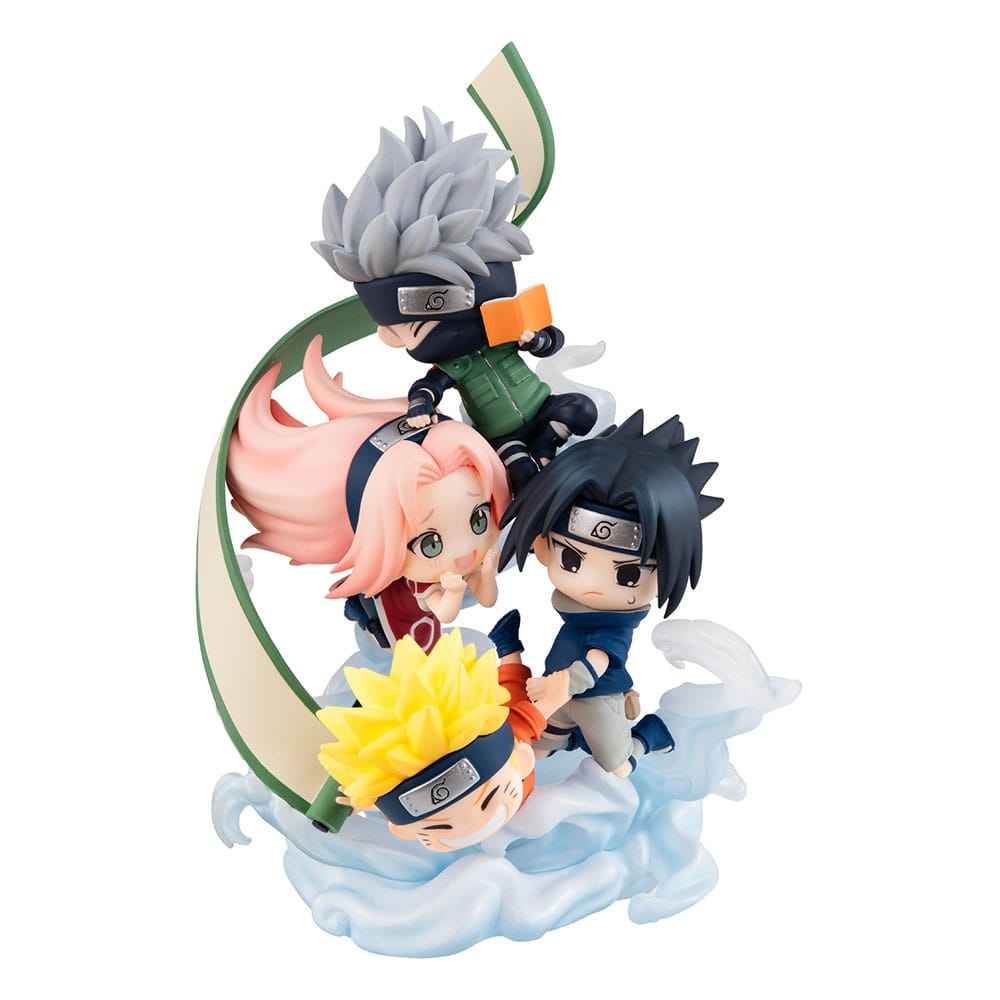 Naruto: Shippuden FigUnity PVC Mini Statue Team 7 Assemble! 13cm (with gift)