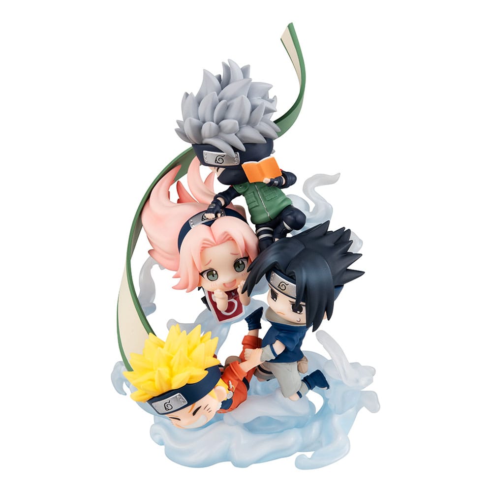 Naruto: Shippuden FigUnity PVC Mini Statue Team 7 Assemble! 13cm (with gift)