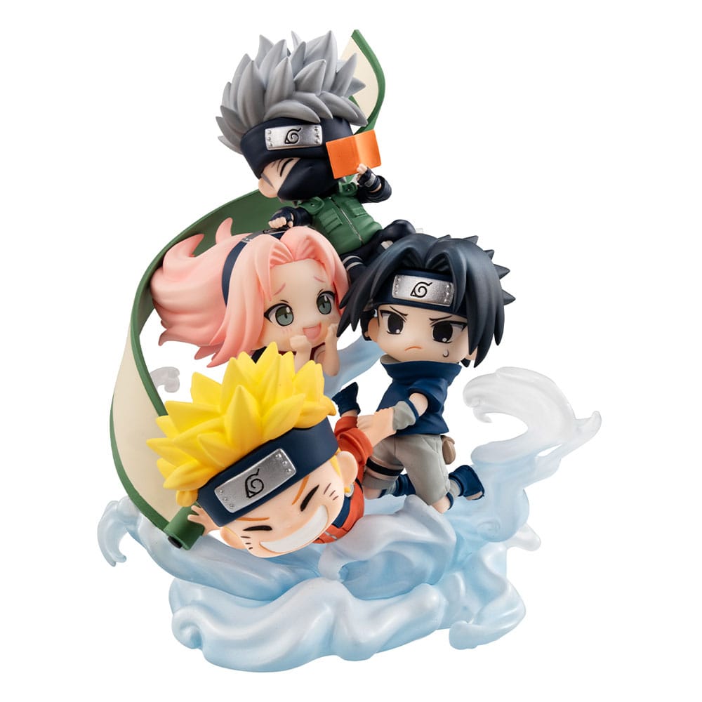 Naruto: Shippuden FigUnity PVC Mini Statue Team 7 Assemble! 13cm (with gift)