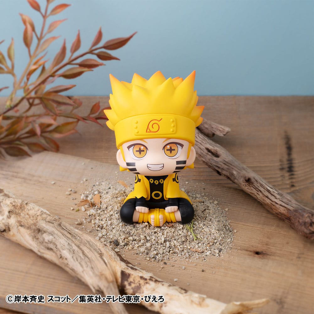 Naruto: Shippuden Look Up PVC Statue Naruto Uzumaki Six Paths Sage Mode & Minato Namikaze 11 cm (with gift)
