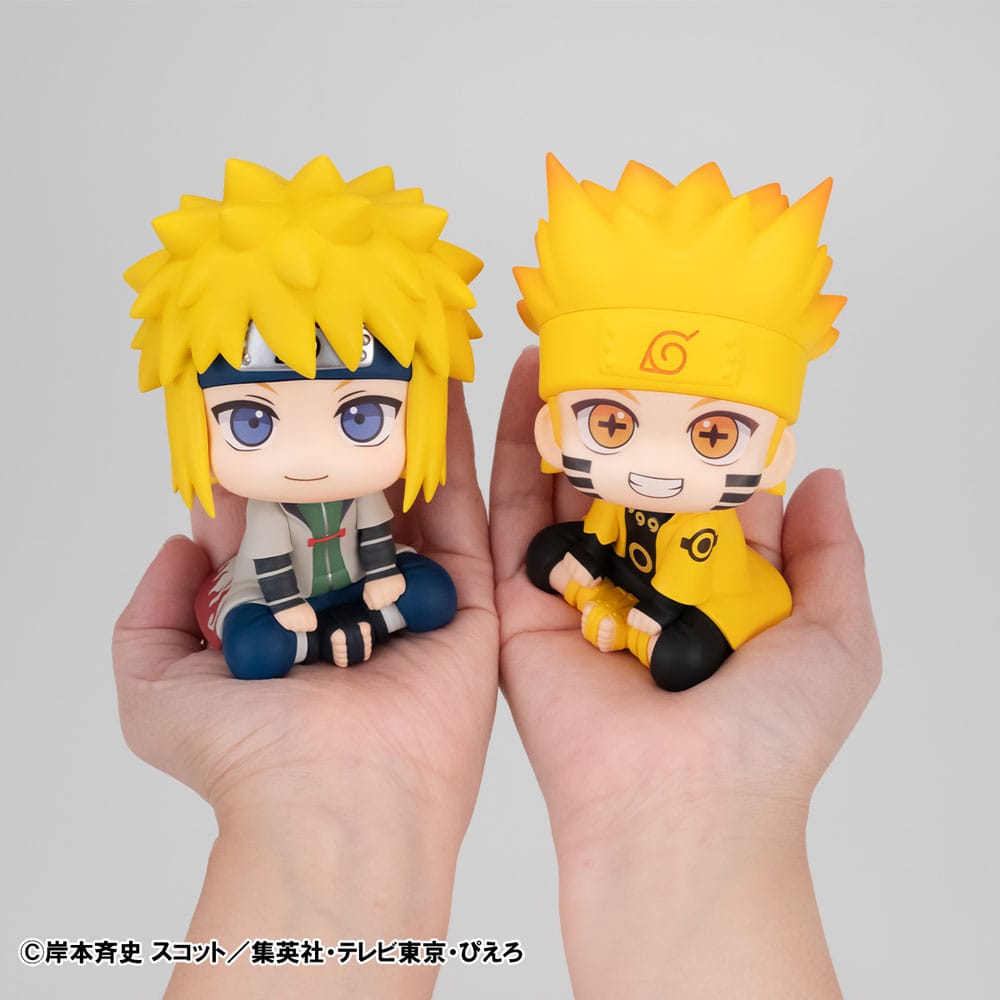 Naruto: Shippuden Look Up PVC Statue Naruto Uzumaki Six Paths Sage Mode & Minato Namikaze 11 cm (with gift)