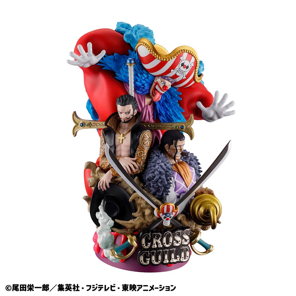 One Piece Petitrama DX PVC Mini Statue Logbox Re Birth: 03 Cross Guild 15 cm