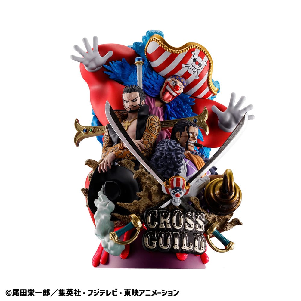 One Piece Petitrama DX PVC Mini Statue Logbox Re Birth: 03 Cross Guild 15 cm