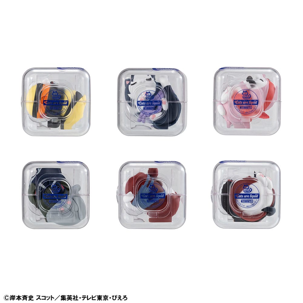 Naruto: Shippuden Mega Cat Project Nyaruto! Trading Figures Good Night Nyaruto! 3 cm Assortment (8)