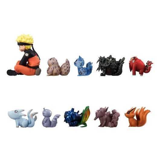 Naruto: Shippuden Gaiden G.E.M. Series PVC Statue Naruto Uzumaki & Biju Set 7 cm