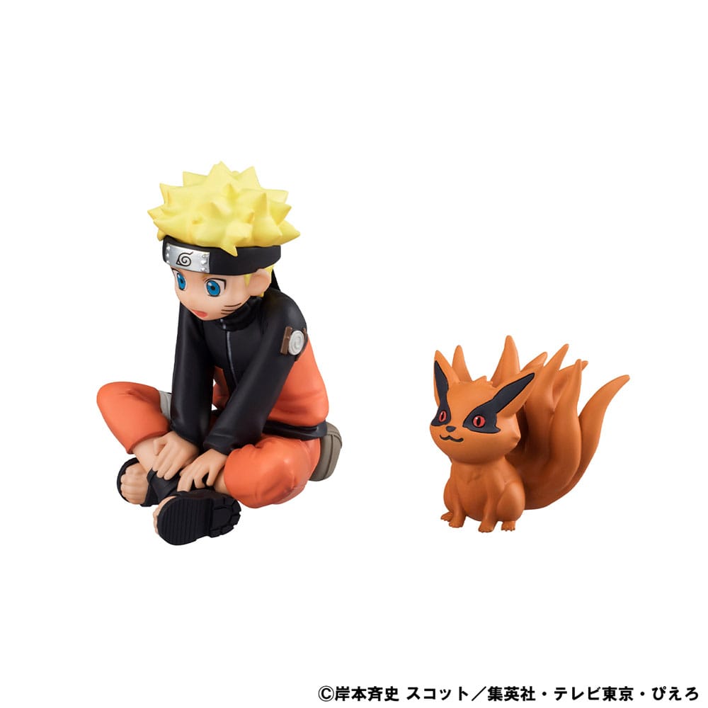 Naruto: Shippuden Gaiden G.E.M. Series PVC Statue Naruto Uzumaki & Biju Set 7 cm