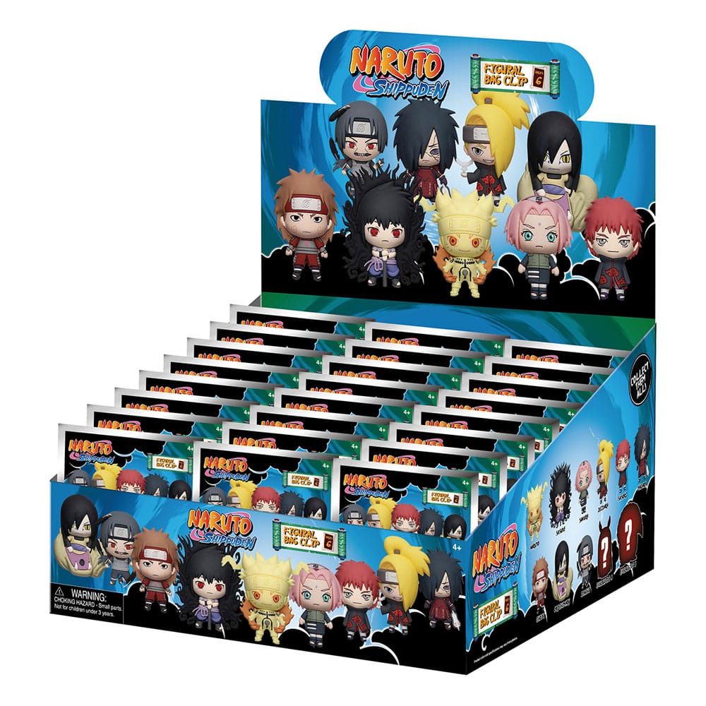 Naruto Shippuden 3D PVC Bag Clips Series 6