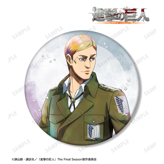 Attack on Titan Original Illustration Erwin Winter Walking ver. BIG Tin Badge