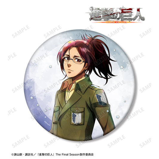 Attack on Titan Original Illustration Hange Winter Walking ver. BIG Tin Badge