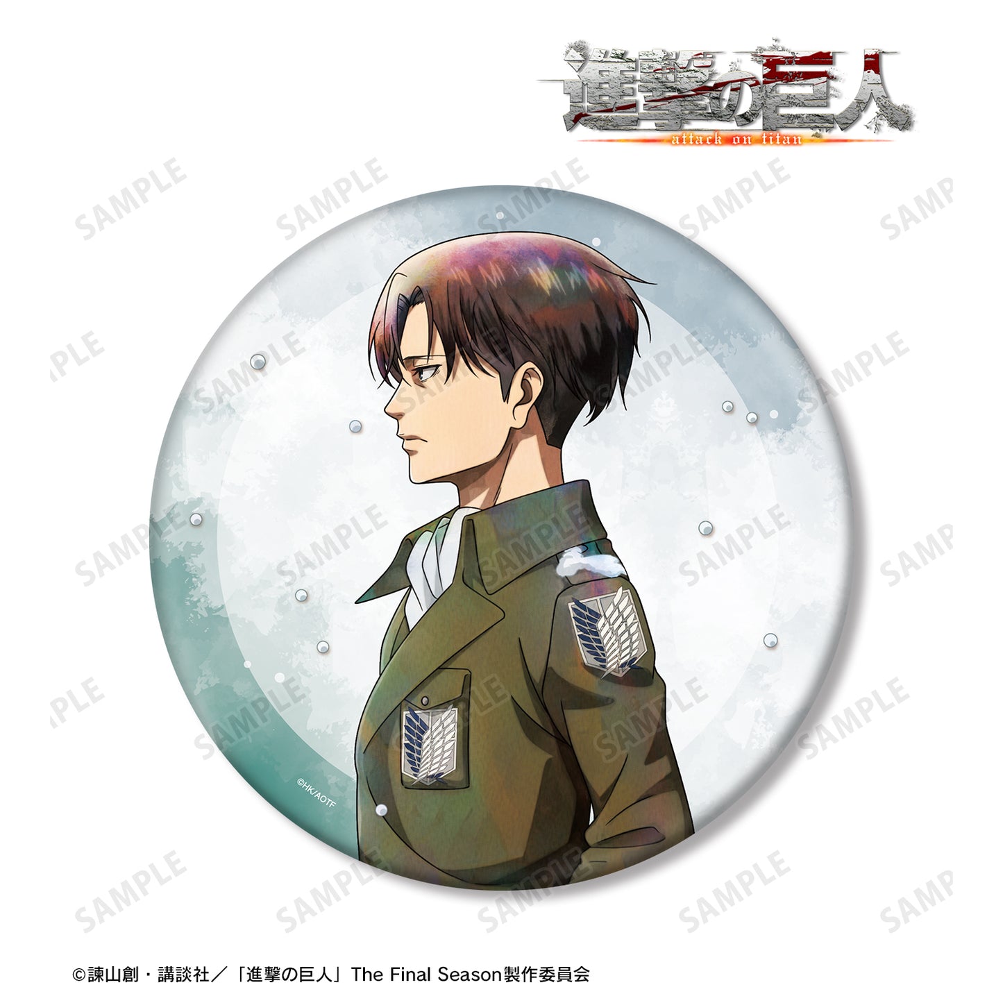 Attack on Titan Original Illustration Levi Winter Walking ver. BIG Tin Badge