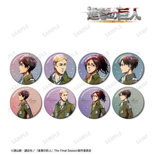 Attack on Titan Original Illustration Winter Walking ver. Trading Glitter Tin Badge