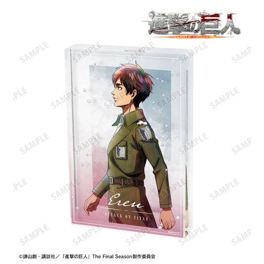 Attack on Titan Original Illustration Eren Winter Walking ver. Acrylic Block
