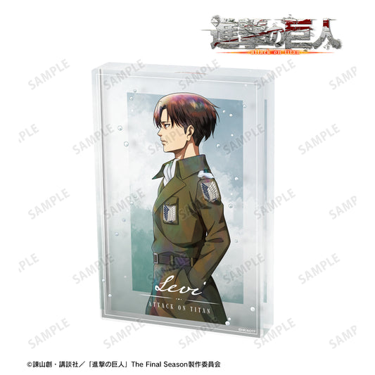 Attack on Titan Original Illustration Levi Winter Walking ver. Acrylic Block