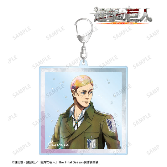 Attack on Titan Original Illustration Erwin Winter Walking ver. BIG Acrylic Keychain