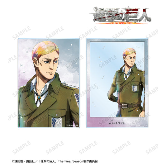 Attack on Titan Original Illustration Erwin Winter Walking ver. Acrylic Card set of 2