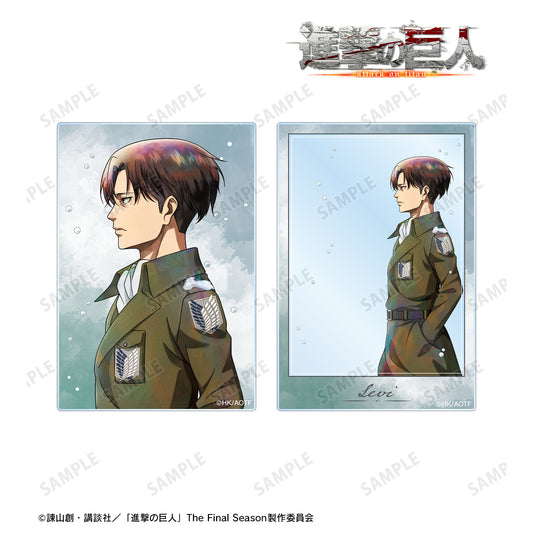 Attack on Titan Original Illustration Levi Winter Walking ver. Acrylic Card set of 2