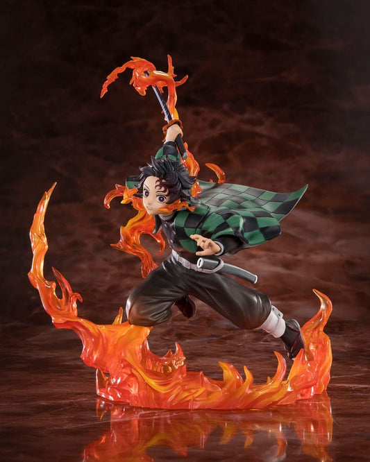 Demon Slayer: Kimetsu no Yaiba FiguartsZERO PVC Statue Kamado Tanjiro: Kyojuro Rengoku's Sword Guard Ver. 19 cm