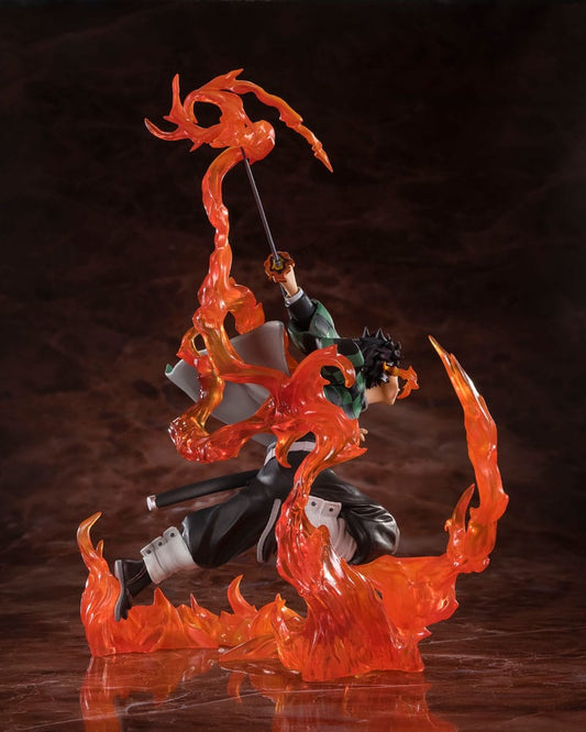 Demon Slayer: Kimetsu no Yaiba FiguartsZERO PVC Statue Kamado Tanjiro: Kyojuro Rengoku's Sword Guard Ver. 19 cm