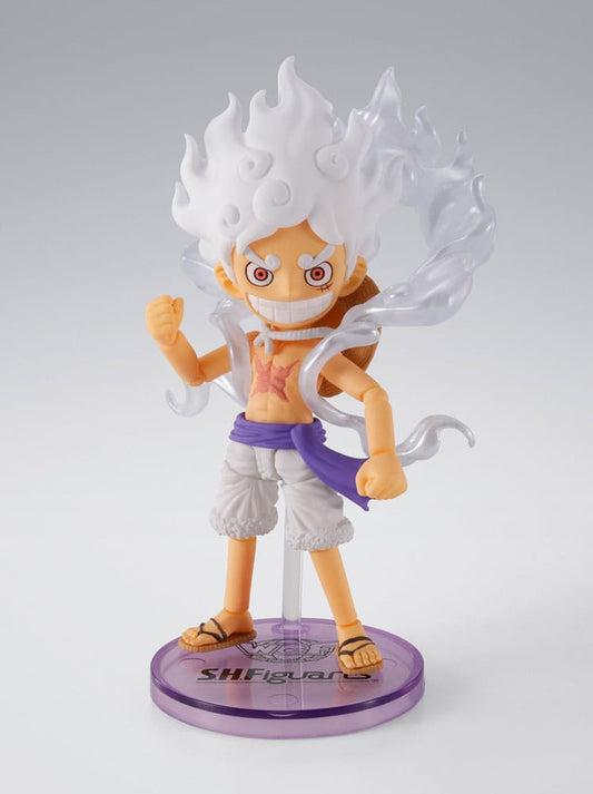 One Piece World Collactable Figures x S.H. Figuarts Action Figure Monkey D. Luffy: Gear 5 8 cm